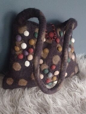 Rising Tide 100% Wool  Boho Purse